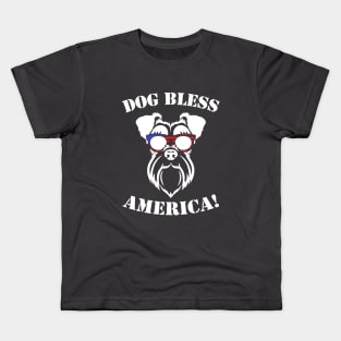 Dog Bless America Kids T-Shirt